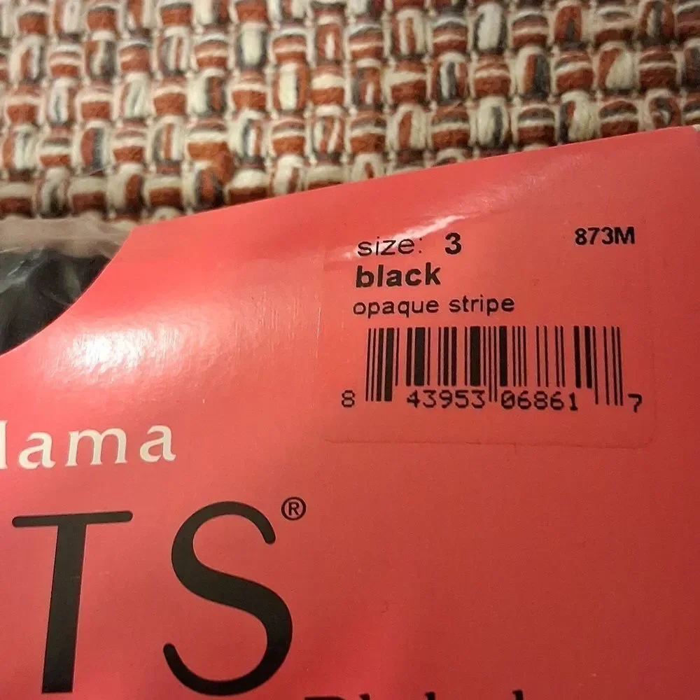 ASSETS by Sara Blakely Marvelous Mama Maternity Terrific Tights Black Size 3